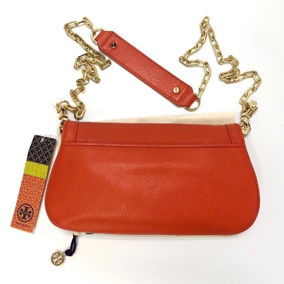 SOLD Tory Burch Orange Amanda Cross Body Bag - Picture 2 of 6